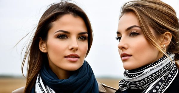 Le chic au bout des doigts : foulards pour cheveux élégants